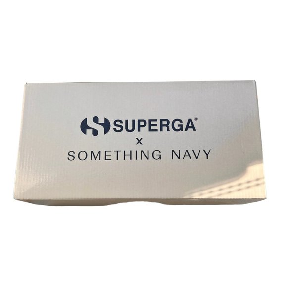 SOMETHING NAVY X SUPERGA | Limited Edition - Blue Velvet Sneaker - 9.5 NWT - Picture 7 of 8
